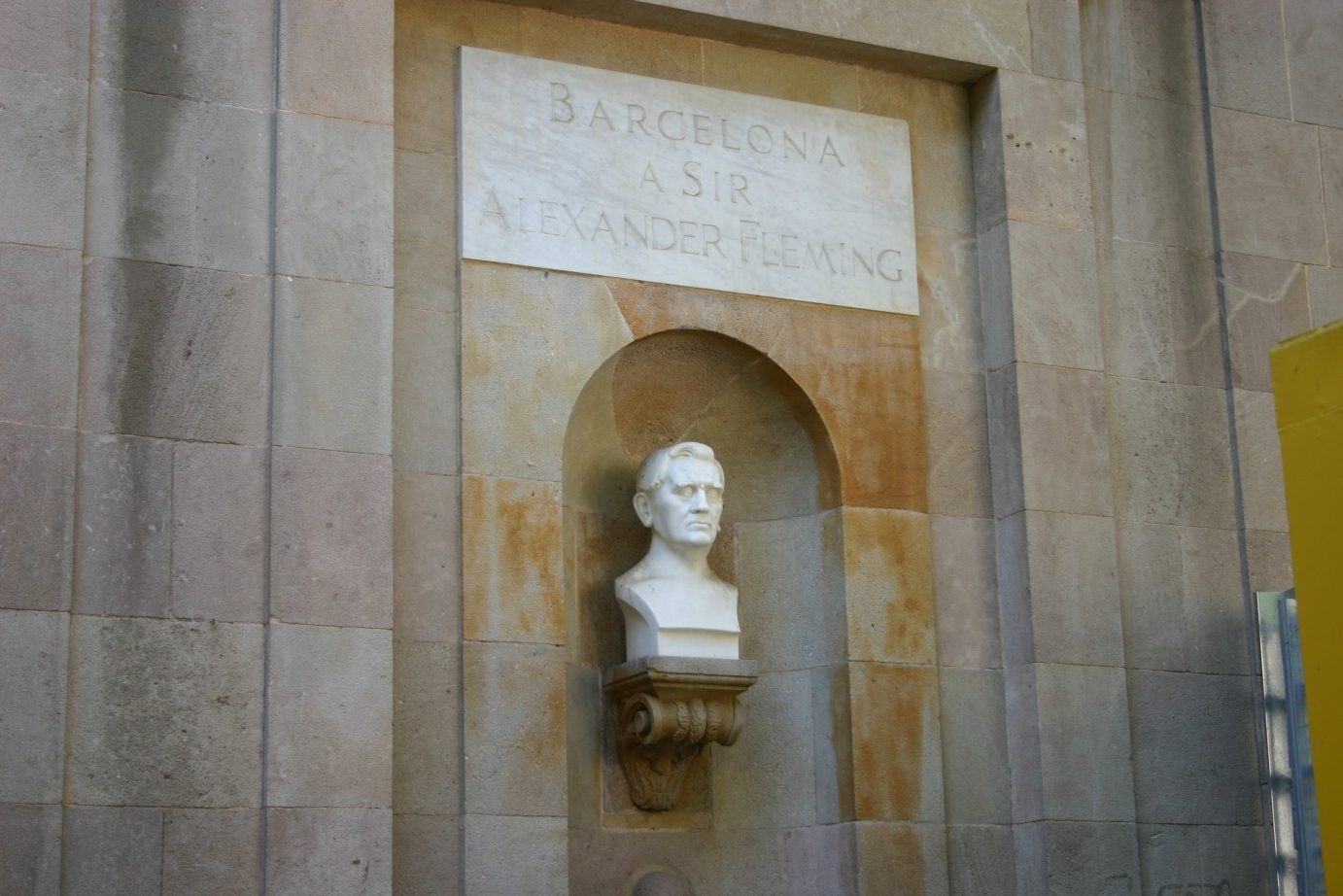 Alexander Fleming's monument and memorial tablets, Barcelona, Spain - 04.JPG